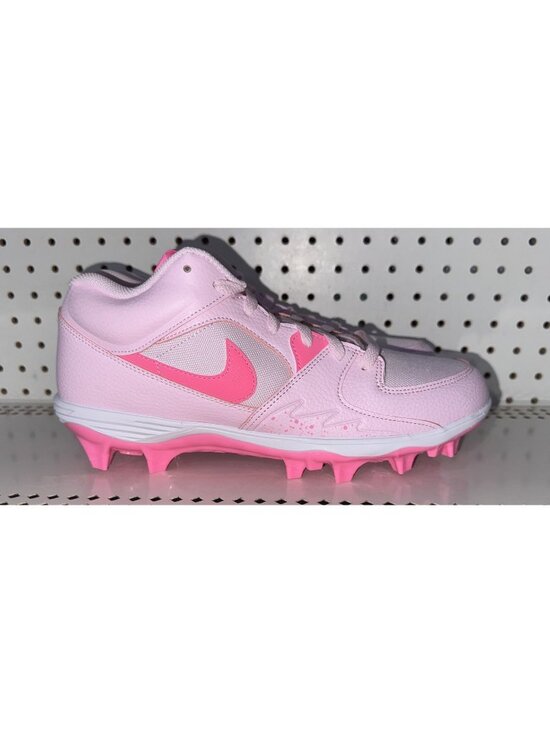 Jordan Stadium 90 Low TD Pink Foam White Mens Leather Football Cleats Size 11